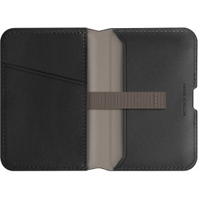 Resim UNIQ Better By Design Standlı Magnetic Lyden DS Vegan Deri Kartlık Kimlik/Ehliyet/Kredi Kartı Taşıyıcı Cüzdan RFID Koruma 