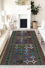Resim Modern Punto Kaymaz Dot Tabanlı Yıkanabilir Antibakteriyel Dijital Baskı Modern Halı Yolluk, MD-0042B-PNT-100X200 