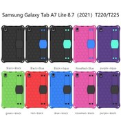 Resim Samsung Galaxy Uyumlu A7 Lite T220 / T225 Petek Tasarım Eva + Pc Malzeme Dört Köşe Düşme Önleyici Düz Koruyucu Kabuk Kayışlı 
