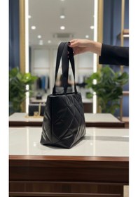 Resim Addy Puffy Geometrik Baget Siyah Kadın Omuz Ve El Çantası E30 B23 siyah 