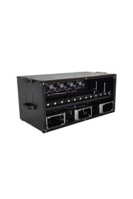 Resim RigBu Kapalı Mining Rig Kasası Sk77 Fanlı Hız Ayarlı Siyah 