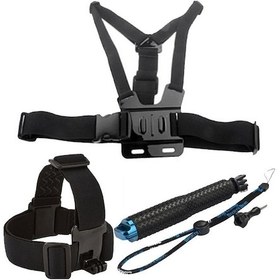 Resim Gopro Hero 10 Aksiyon Kamera Uyumlu 4 Parça Aksesuar Seti Çok Renkli 