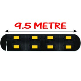 Resim İlgi Trafik Hız Kesici Bariyer Kauçuk Hız Kesici Kasis Kauçuk Şaseli Yol Kasisi 9.5 Metre (50x40 cm) 