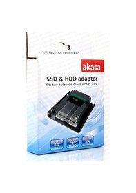 Resim Akasa 2 x 2.5" HDD/SSD Çift Yuvalı 3.5" Dönü türücü AK-HDA-03 
