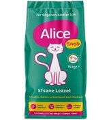 Resim Alice Snob Tavuklu Yetişkin Kuru Kedi Maması 15 KG 