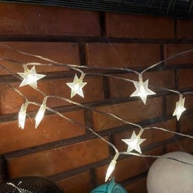 Resim Coverzone Led Işıklı 28'li Yıldız Işık Zinciri Dekoratif Fişli Aydınlatma Ev Dekorasyonu Süsleme Salon Oda Merdiven Balkon Süslemeleri için Yılbaşı Eğlence Doğum Günlerine Özel Aydınlatma (10 metre) 