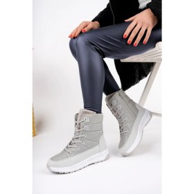 Resim Mcdark Fiolin Kadın Fermuarlı Kar Botu 