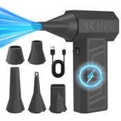 Resim Challenger 130000 Rpm Güçlü Turbofan 4 Hız Ayarlı 5 Üfleme Başlıklı Usb Şarjlı Taşınabilir Hava Üfleyici 
