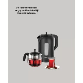 Resim Asiltech Sinbo Stm 5840 Elektrikli Çay Makinesi 1800 Watt 1,7 Litre 