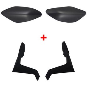 Resim GP Kompozit Yamaha XMAX 250 / 400 2014-2017 Uyumlu Bacak ve Grenaj Koruma Seti Siyah 