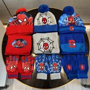 Resim Marvel Spider-Man Örme Şapka Seti - Şapka + Atkı + Eldiven, Kışlık Şapka, Süper Kahraman Teması, Yumuşak ve Rahat, Sıcak, Pom-Pom Tasarımı, Unisex, Günlük Gezinti, Parti, Doğum Günü Hediyesi, 3 Adet 