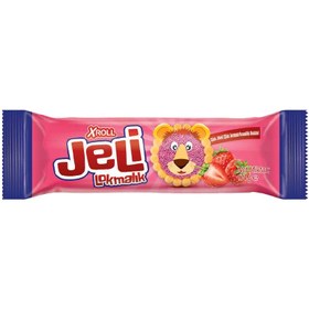 Resim Xroll Jeli Çilek Aromalı Jöleli Bisküvi 114 G 