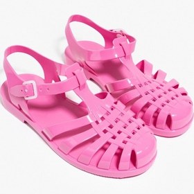 Resim Anderline Pembe Mat Kemer Detay Kadın Sandalet Pembe 