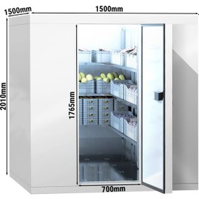 Resim Derin Dondurucu Oda - 1500x1500mm - 2,8m³ - Perde Dahil 