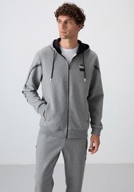 Resim TOMMY LIFE TOMMYLIFE Pamuklu Kalın Yumuşak Dokulu Comfort Fit Baskılı Eşofman Takım - 85236, T14ER-85236 