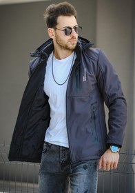 Resim Majuro Outdoor Su Soğuk Rüzgar Geçirmez İçi Kürklü Dolgulu Softshell Erkek Dağcı Kampcı Kayakcı Montu - FUME / S 