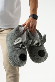 Resim ALTUVATEKS Unisex Kurt Figürlü Ev Panduf 