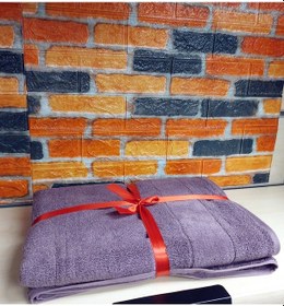 Resim Özdilek Svv Border Büyük Boy Banyo Havlusu 89x173 - Orchid Orkide Lilası Lila 