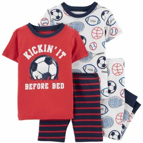 Resim Carter's Erkek Bebek Pijama Seti 4'lü Paket 