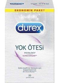 Resim Durex Yok Ötesi Ekstra İnce Ultra Kaygan Prezervatif 20'li 