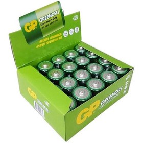 Resim Gp Gp13G-2S2 R20P Greencell Çinko Karbon Büyük Boy D Pil 20'li 