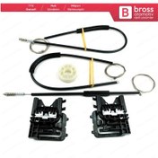 Resim Audi A3 S3 MK3 8V 2012-2021 4/5 Kapı İçin Ön Sol Cam Kriko Seti 