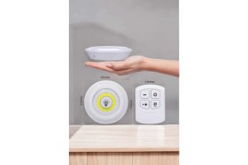 Resim LED Lamba 3'lü Uzaktan Kumandalı Yapışkanlı Beyaz Işık 