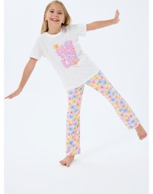 Resim Rolypoly Kız Çocuk Beyaz Pijama Takım Rp3782-c-v1 Beyaz 