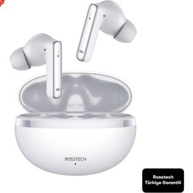 Resim ROSSTECH Soundparty Rs-300 Aktif Gürültü Önleyici Tws Bluetooth 5.3 Kulaklık-Şeffaf Mod-4 Mikrofonlu 