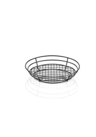 Resim Altınbaşak Metal Oval Ekmek Ve Meyve Sepeti 26x18cm A01000 Siyah 