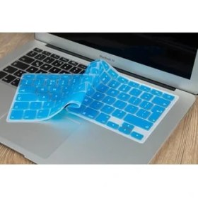 Resim Mena Rise MacBook Silikon Klavye Kaplama Ince Silikon Film Kılıf Air Pro Eski USB Li Modeller 2008-2017 Yılı Uyumlu Avrupa Ingilizce Uk Enter Dizilim Koryucu Film Açık Mavi 