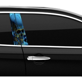 Resim Araba Etiketleri, Tuning Kaplama, Direk Folyosu - Mavi Kuru Kafa, Ford Mustang Gt Renkli 