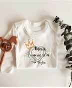 Resim Tuğbababy Benim Anneannem Bir Başka Uzun Kol Çıtçıtlı Organik Bebek Body Beyaz 