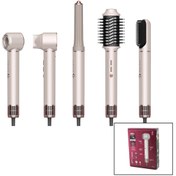 Resim NEXT TOPTAN ROSE GOLD AİR BRUSH 5İN1=BUKLE-HACİMLE-DÜZLEŞTİR-2-FIRÇA SAÇ KURUTMA - ŞEKİL MAKİNESİ 1300W3-KDM.HI 