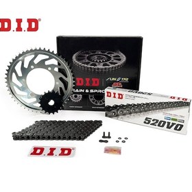 Resim Dıd Zincir Dişli Seti Husqvarna Te 350 Cc 1990-1995 / Zincir : Dıd-520 Orıng-120 / Dişli: Sunstar 15t - Jt 51t 