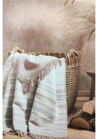 Resim Özdilek Battaniye Pamuklu Diz 130x170 Pudra 