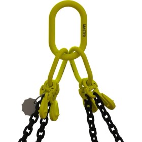 Resim Master Chain G80 Dört Kollu Kısaltmalı B Kancalı Zincir Sapan 