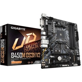Resim Gigabyte B450M DS3H V2 AMD B450 3600 MHz (OC) DDR4 Soket AM4 mATX Anakart 