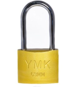 Resim Eko Sarı Boyalı Uzun Kancalı Asma Kilit 50mm 