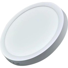Resim Ack 24w Yuvarlak Sıva Üstü Led Panel 3000k Beyaz Kasa 