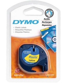 Resim Dymo Şerit Let.plastik 12mmx4m Sarı 721620 59423 