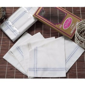 Resim Sarı Kutulu 46x46 Cm 12 Adet Kumaş Mendil-gsk 02 Beyaz 