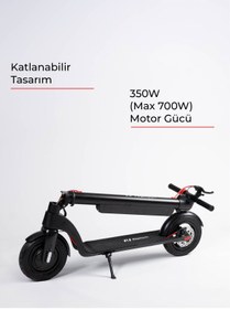 Resim PiranTech X8 Elektrikli Scooter - Max 700 W - Çıkartılabilir Batarya Özellikli Scooter 