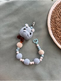 Resim Aia&Co Emzik Zinciri - Emzik Askısı Emzik Tutucu Amigurumi Figürlü 