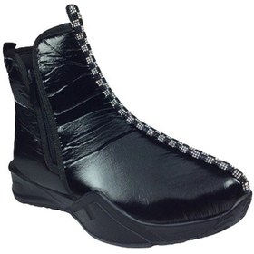 Resim Ortopedikal Womenly Style 2003 Kadın Siyah Kar Botu Paraşüt Kumaş Siyah 