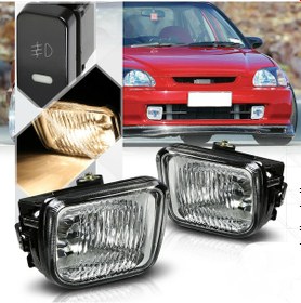 Resim HONDA CİVİC 1996-1998 KARE BEYAZ SİS FARI LAMBASI Carub