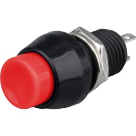 Resim Intercom IC-191 Kırmızı 2 Pin Basmalı On-Off Anahtar Buton 10mm 