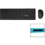 Resim Everest KM-515 USB Kablolu Klavye - Mouse Set Q Klavye (5047) 