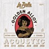 Resim La Bella 10-50 Akustik Gitar Teli 40PT 