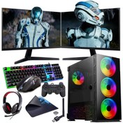 Resim INTEL i3 13100F 16GB 1TB M2 8GB RTX3050 Çift 24" Mon. (Gaming SET) Rogame